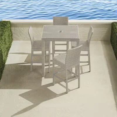 Palermo 5-Pc. Bar Set In Dove Wicker