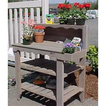 Designer Cedar Wood Potters Bench